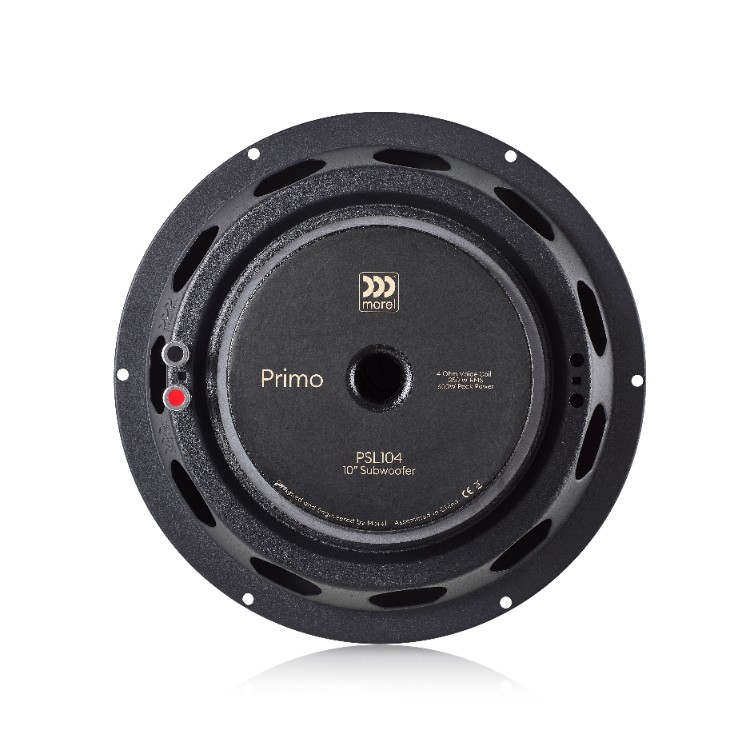 MOREL PRIMO SL 104 zdjecie 8 MOREL PRIMO SL 104 subwoofer tył i oznaczenia modelu