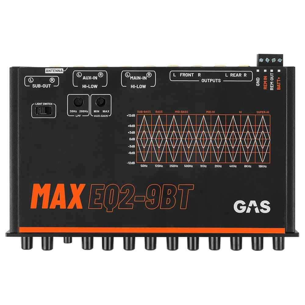 GAS Audio MAX EQ2-9BT korektor graficzny DSP detale