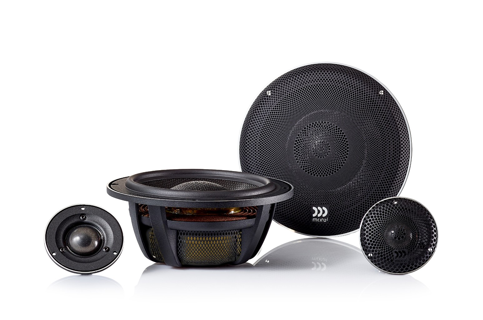 MOREL ELATE CARBON NEO PRO 62A elementy zestawu i maskownice