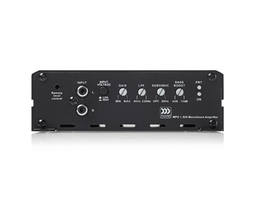 MOREL MPD 1.500 panel regulacji i wejścia RCA