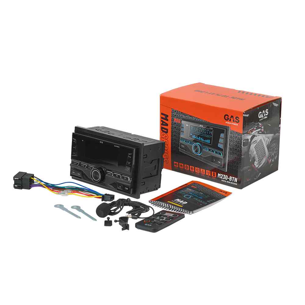 GAS Audio Power MAD M230-BTN radio w instalacji car audio