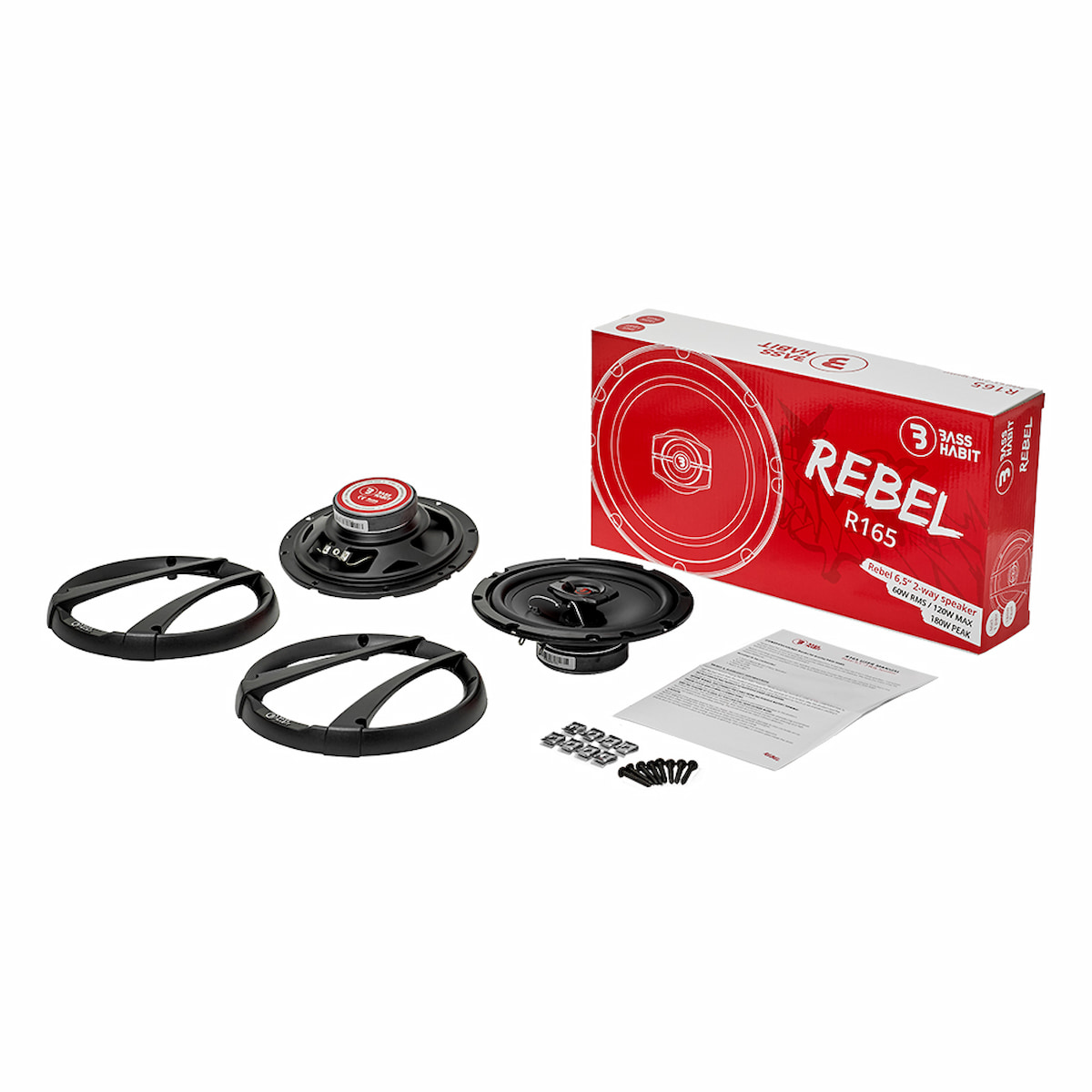 BASSHABIT REBEL R165 - zawartość zestawu