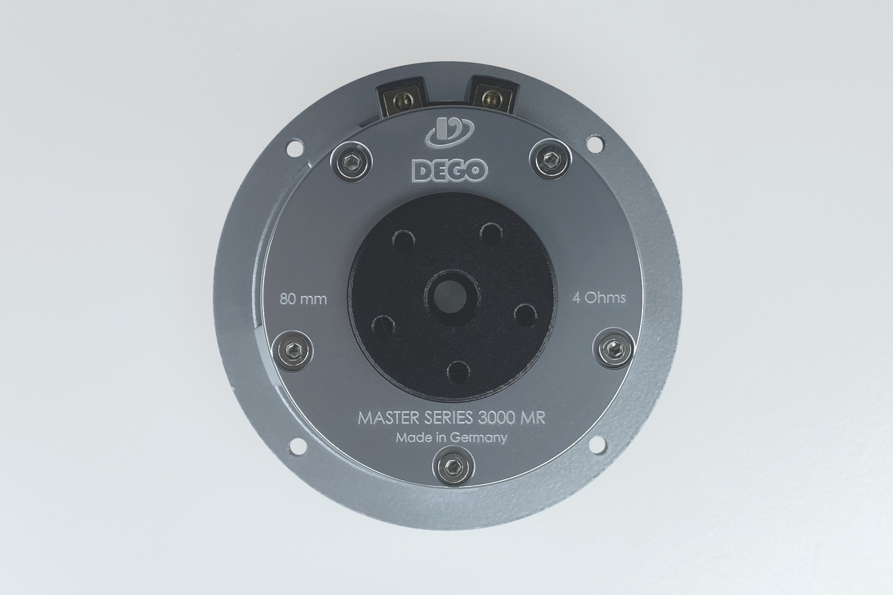 Dego Master 3000 MR 80 tył głośnika i oznaczenia 4 Ohms