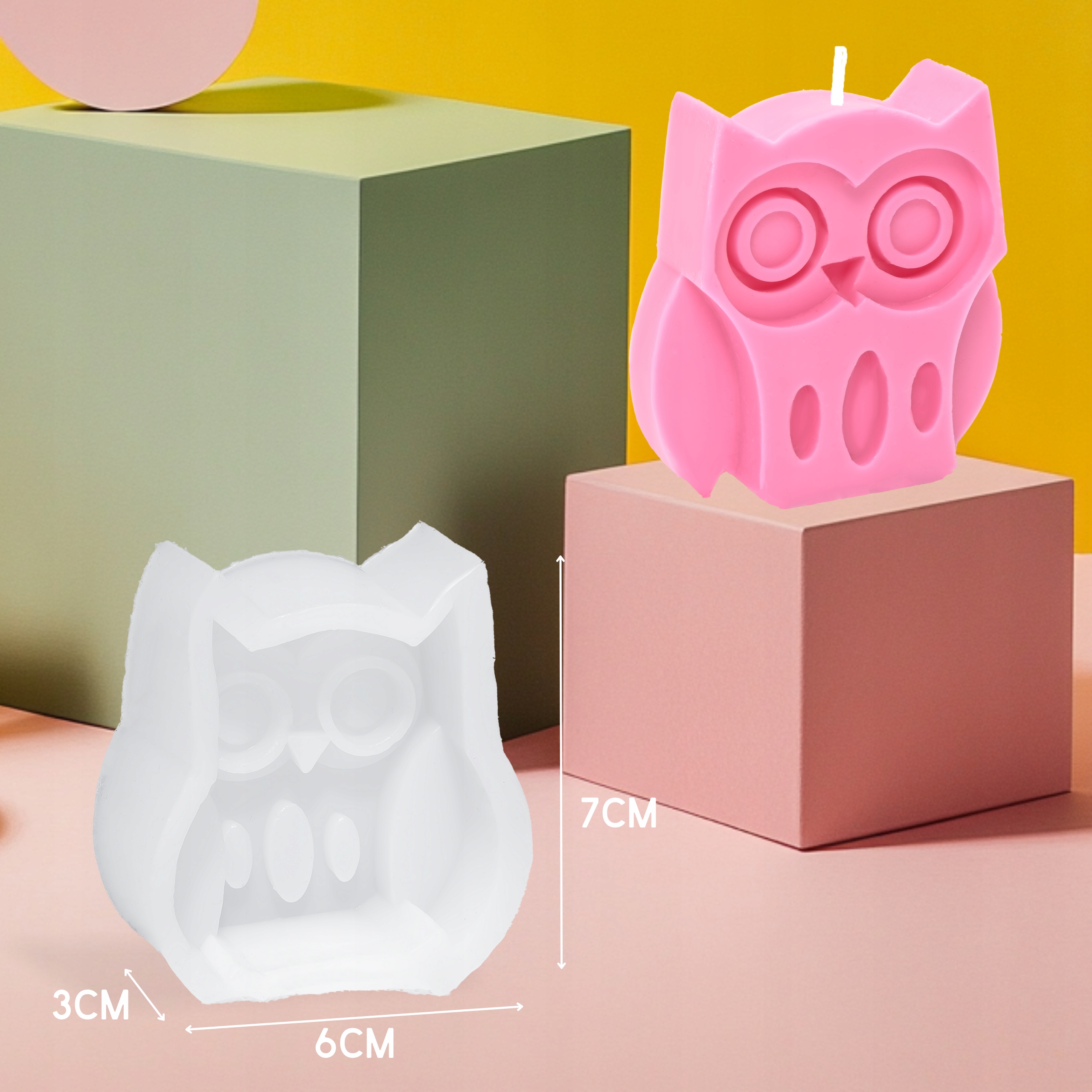 ZESTAW FOREMEK DO WYROBU ŚWIEC SOJOWYCH AKCESORIA DO ŚWIECZEK DIY ZWIERZĘTA