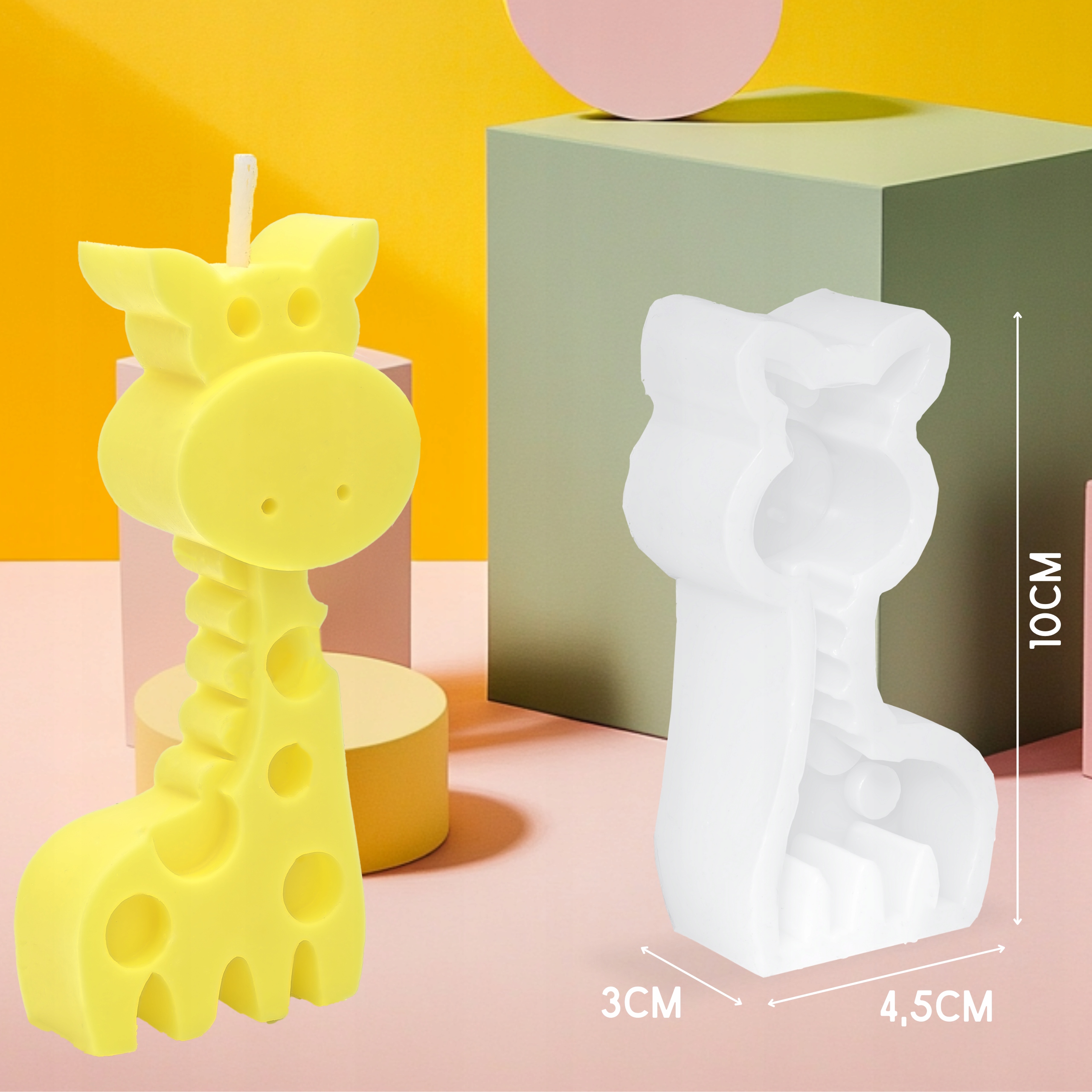 ZESTAW FOREMEK DO WYROBU ŚWIEC SOJOWYCH AKCESORIA DO ŚWIECZEK DIY ZWIERZĘTA