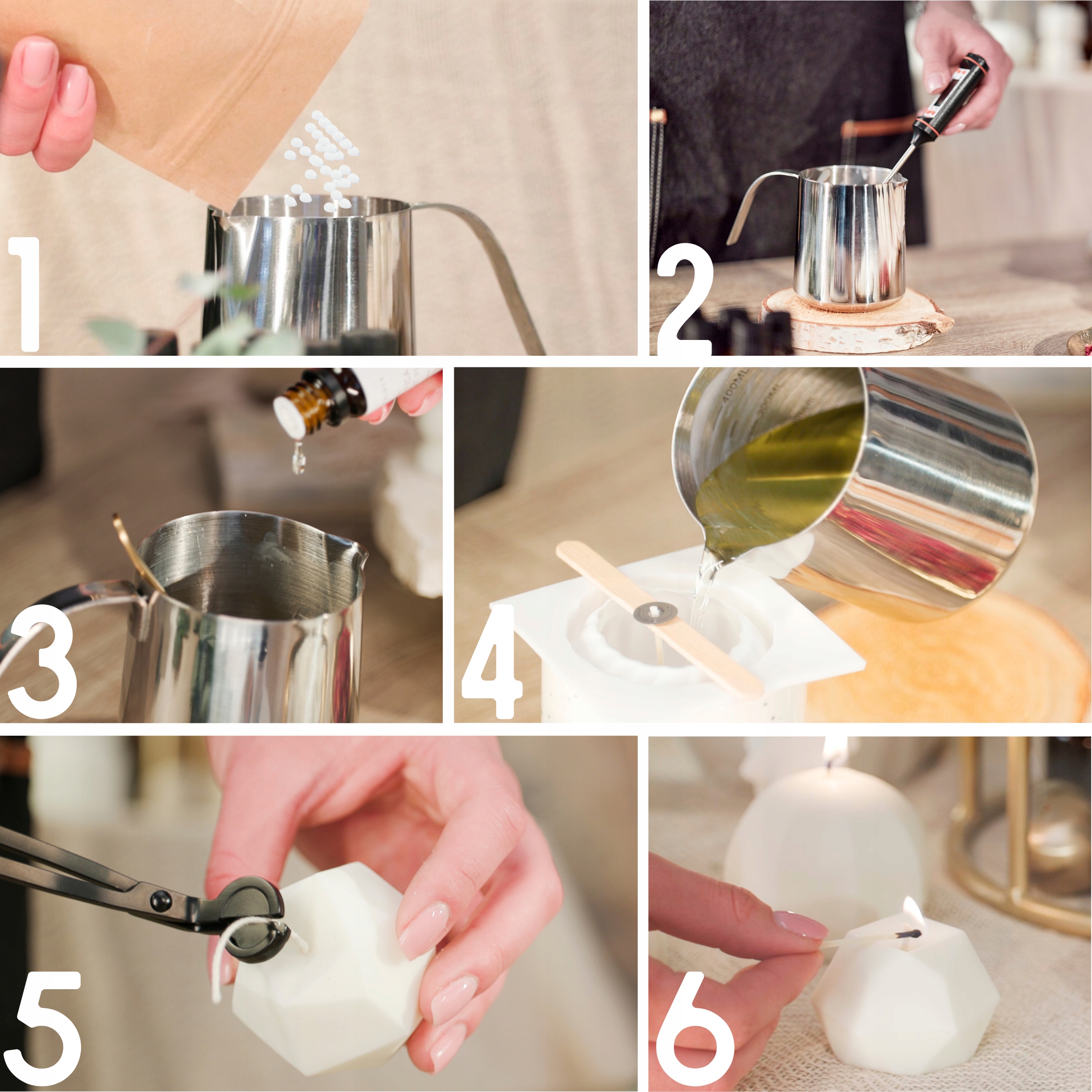 ZESTAW FOREMEK DO WYROBU ŚWIEC SOJOWYCH AKCESORIA DO ŚWIECZEK DIY ZWIERZĘTA