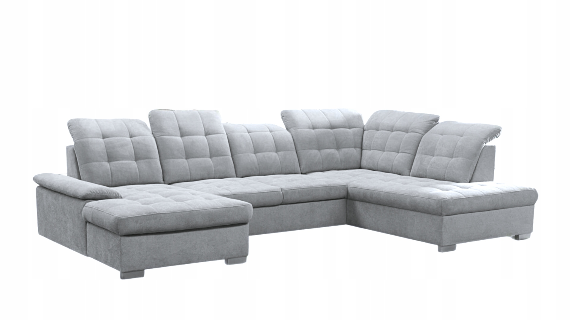 Nowoczesny komfortowy Narożnik PAULINE z Pojemnikiem na Pościel lewy