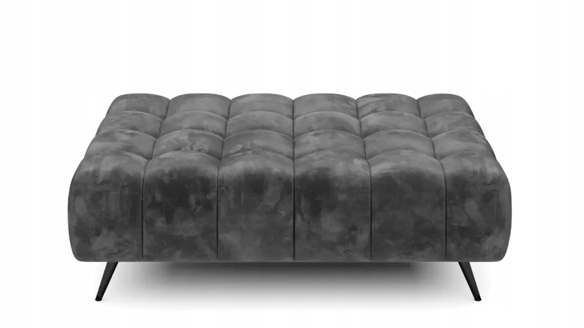 Nowoczesna Pufa trapicerowana GAPPA z czarnymi nóżkami