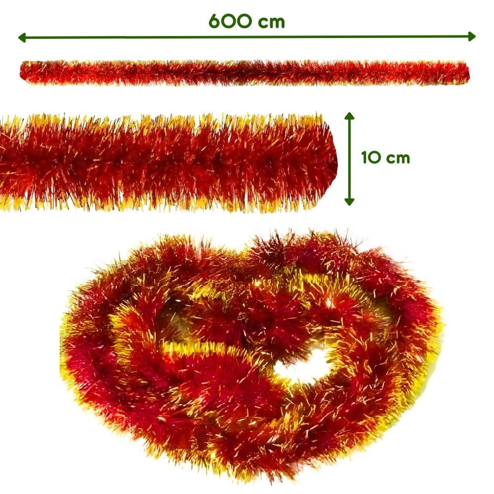Beteala Craciun ZOLTA, rosie si aurie, 600cm x 10cm 5 250dac96c288642eaffa45e3cea7bc80