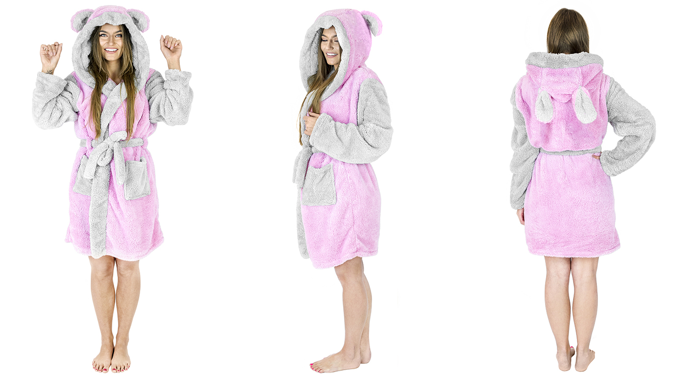 Halat de baie, Onesies, model Krolik, microfibra SuperSoft, cu gluga, marimea S 9 a0cf502e5176918f52eb1c1f7b9832ff