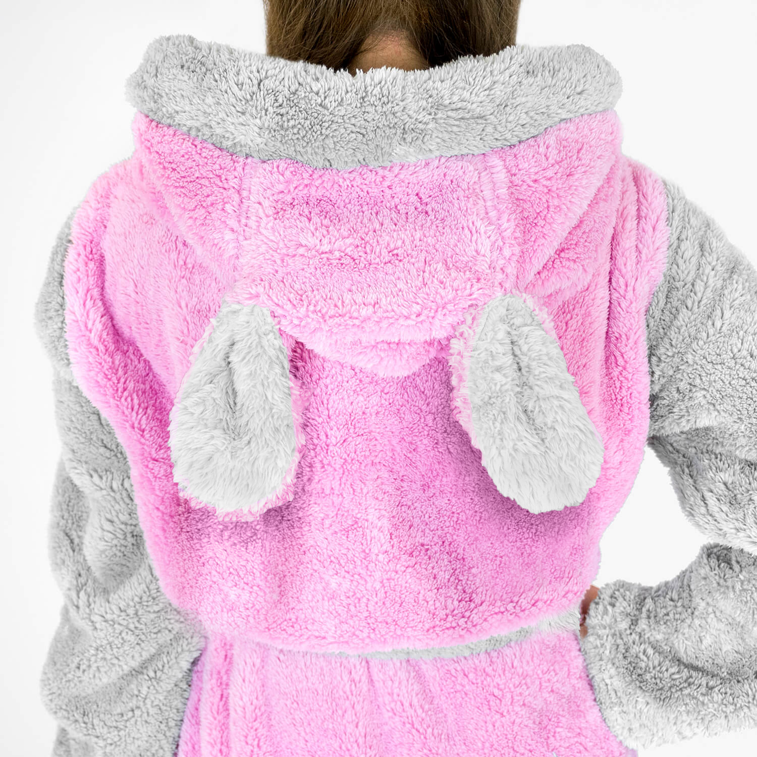 Halat de baie, Onesies, model Krolik, microfibra SuperSoft, cu gluga, marimea S 3 bfe171be6388b6ecab6672c50798d7a4