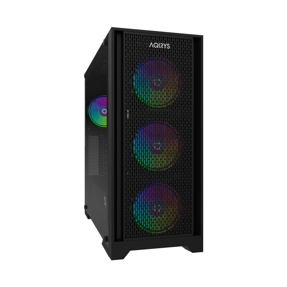 AQIRYS Obudowa do komputera AVIOR black