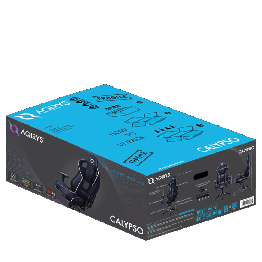 AQIRYS Fotel gamingowy CALYPSO black/white