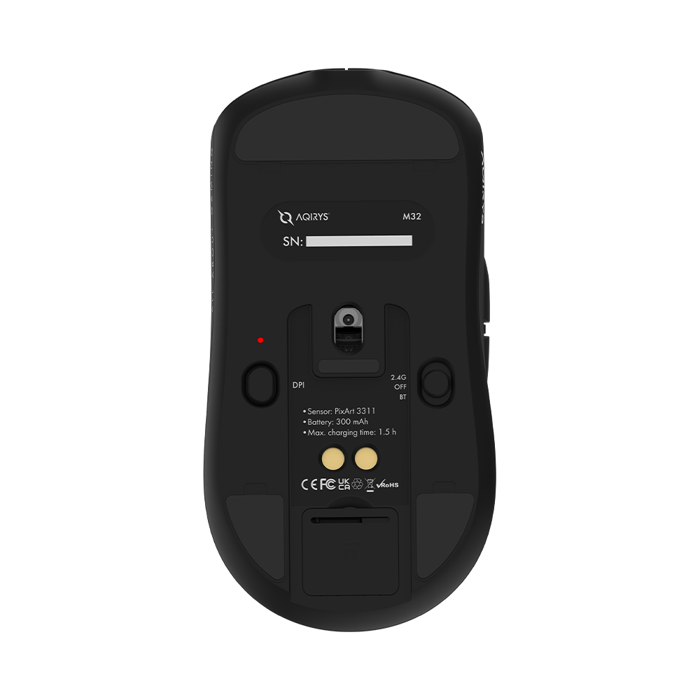 AQIRYS Myszka Dual Mode: Wirelles+Wired M32 black