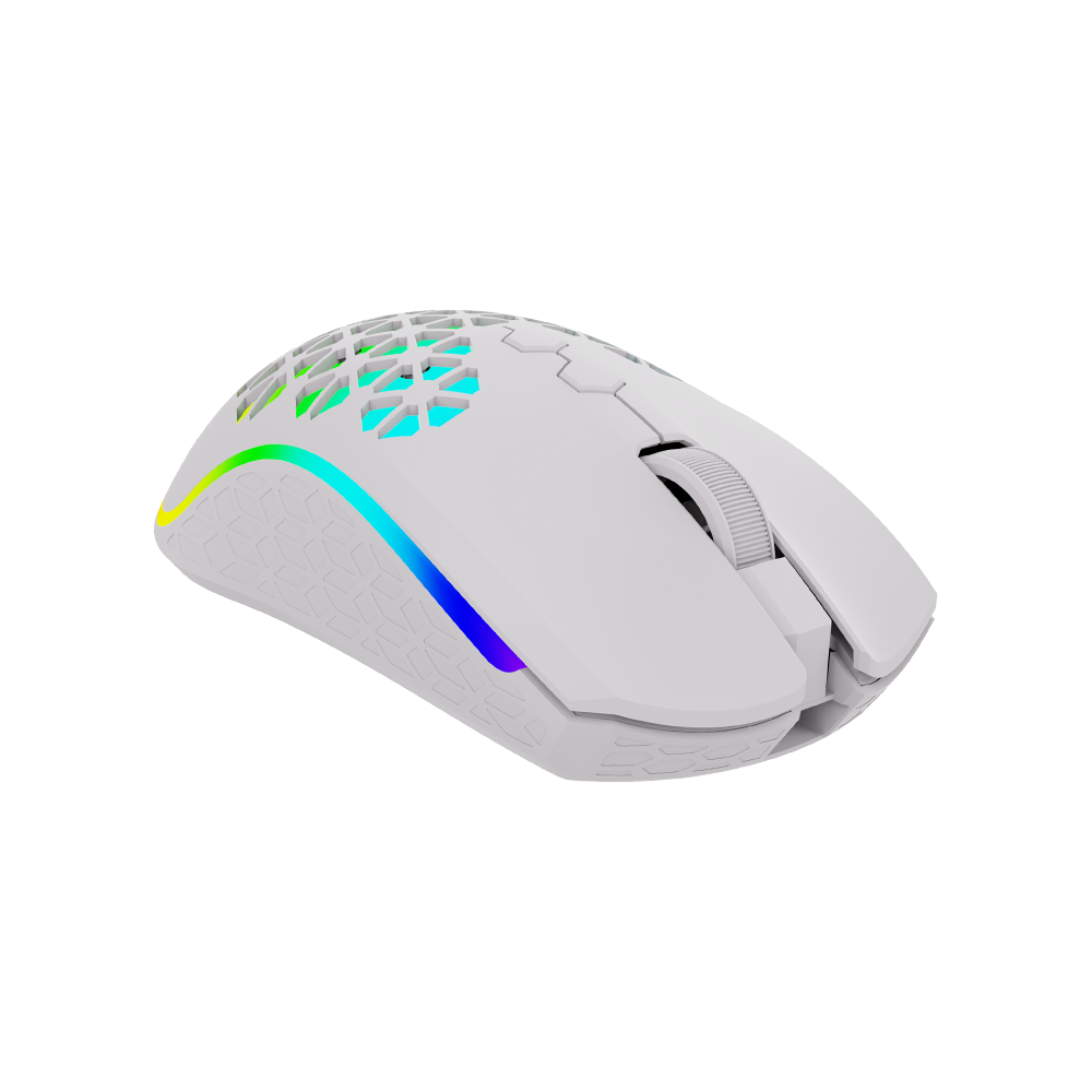 AQIRYS Myszka Dual Mode: Wirelles+Wired POLARIS white