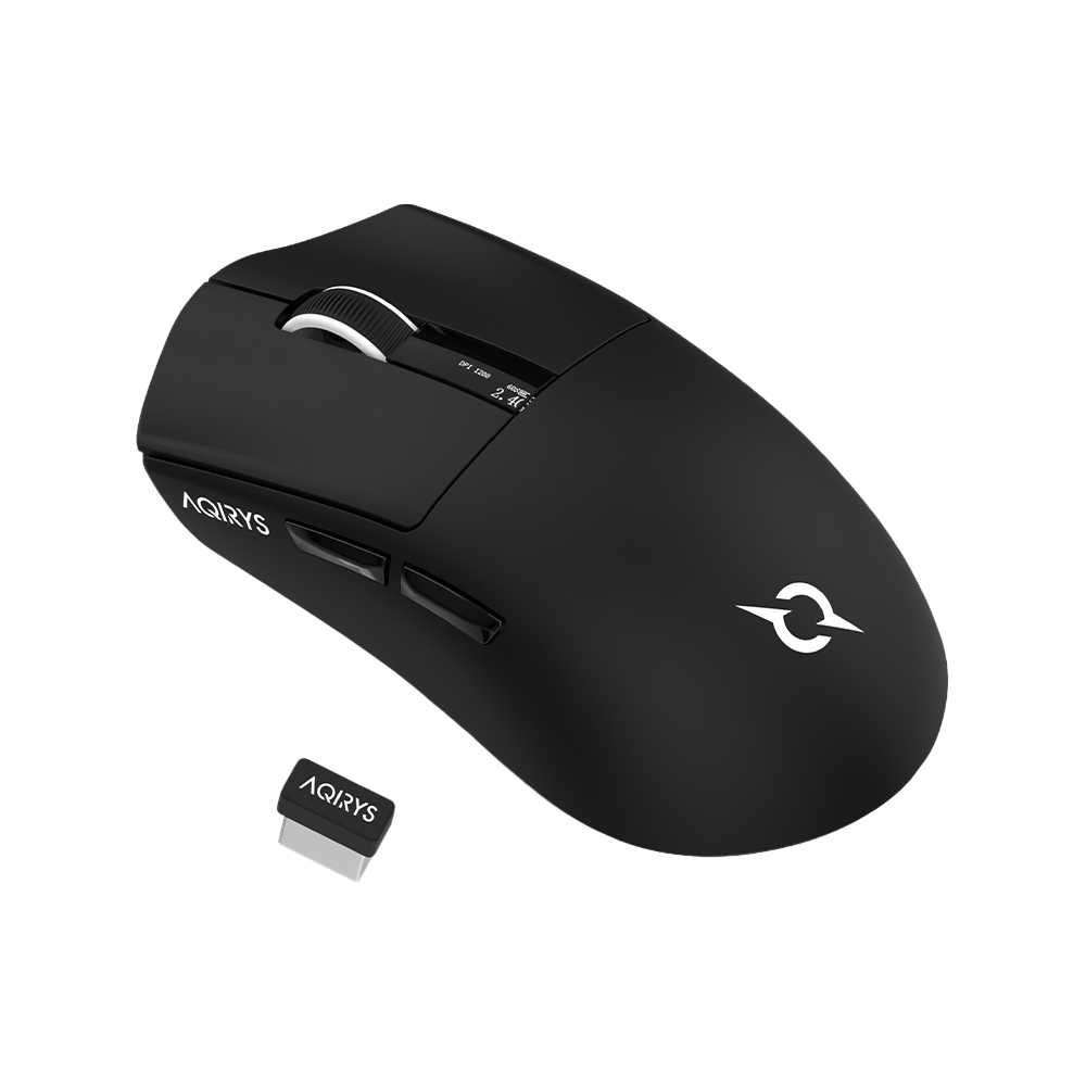 AQIRYS Myszka Dual Mode: Wirelles+Wired ZEPHYR black