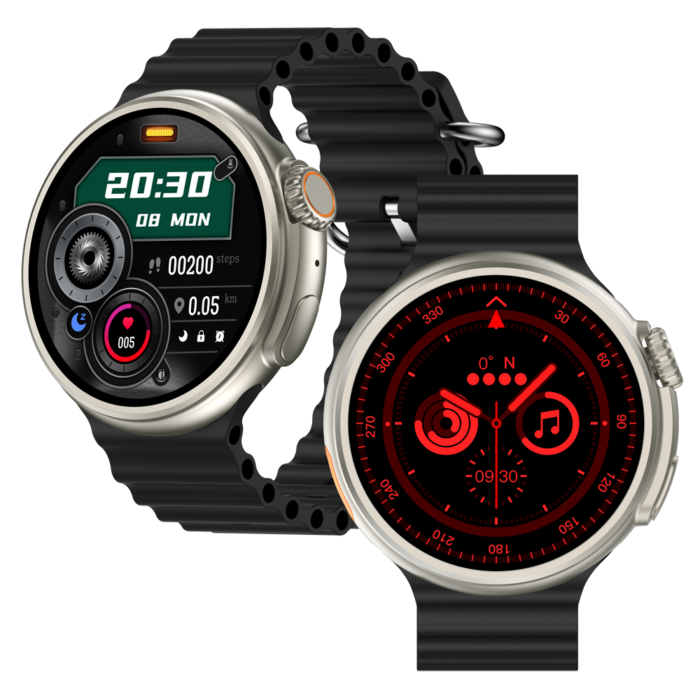 YAXO Smartwatch OXNARD Titanium Black