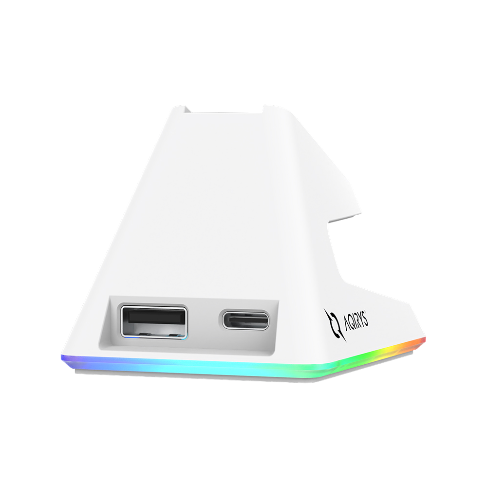 AQIRYS Myszka Dual Mode: Wirelles+Wired ZEPHYR white