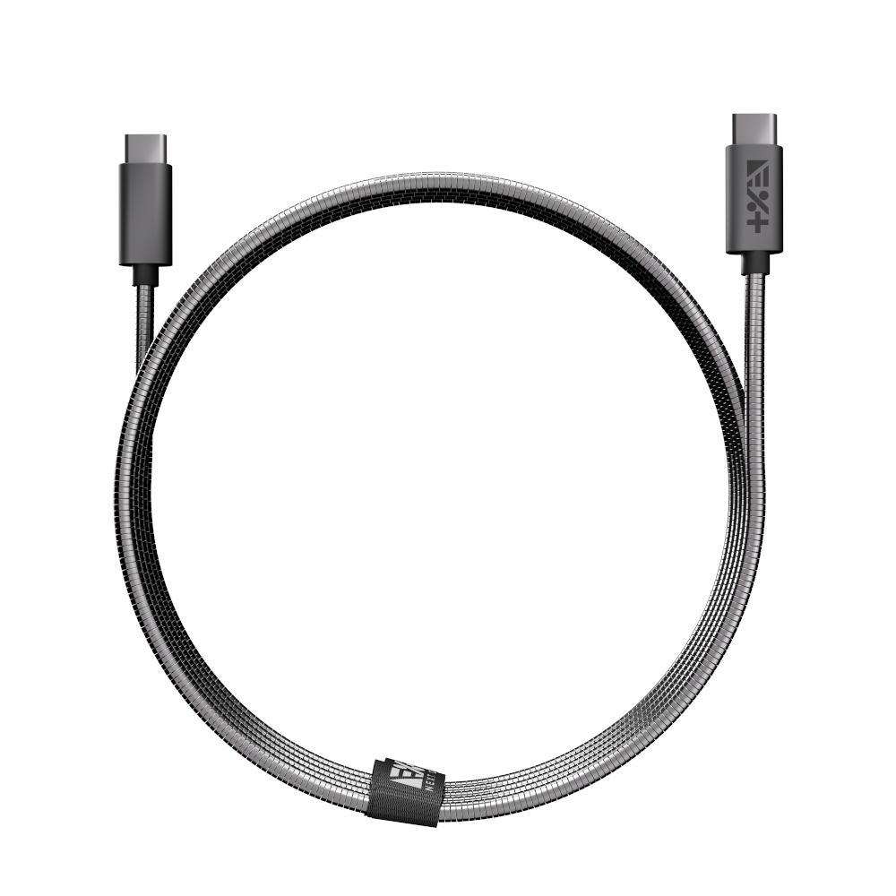 NEXT ONE Kabel Metallic USB-C / USB-C 1,2 m space gray
