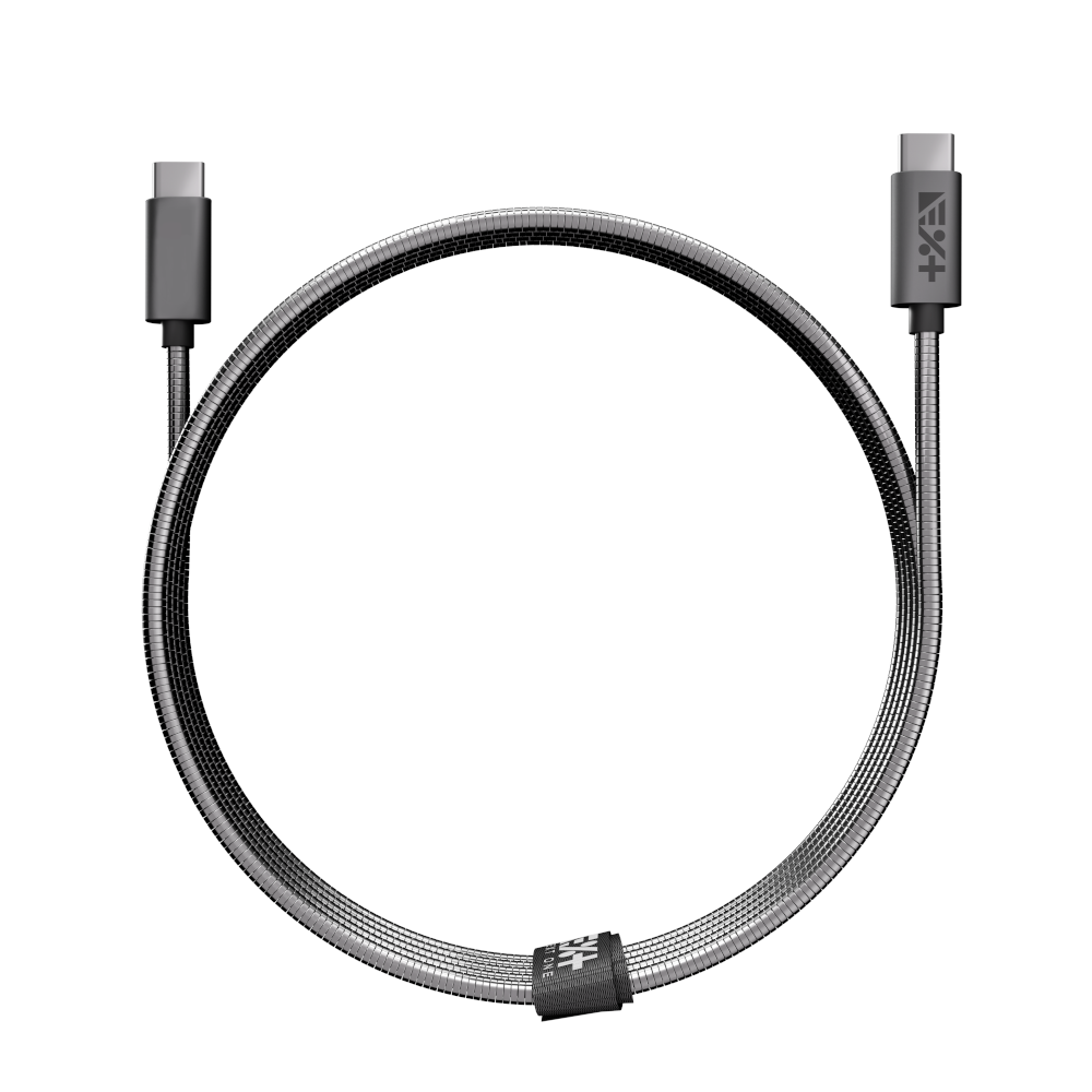 NEXT ONE Kabel Metallic USB-C / USB-C 1,2 m space gray