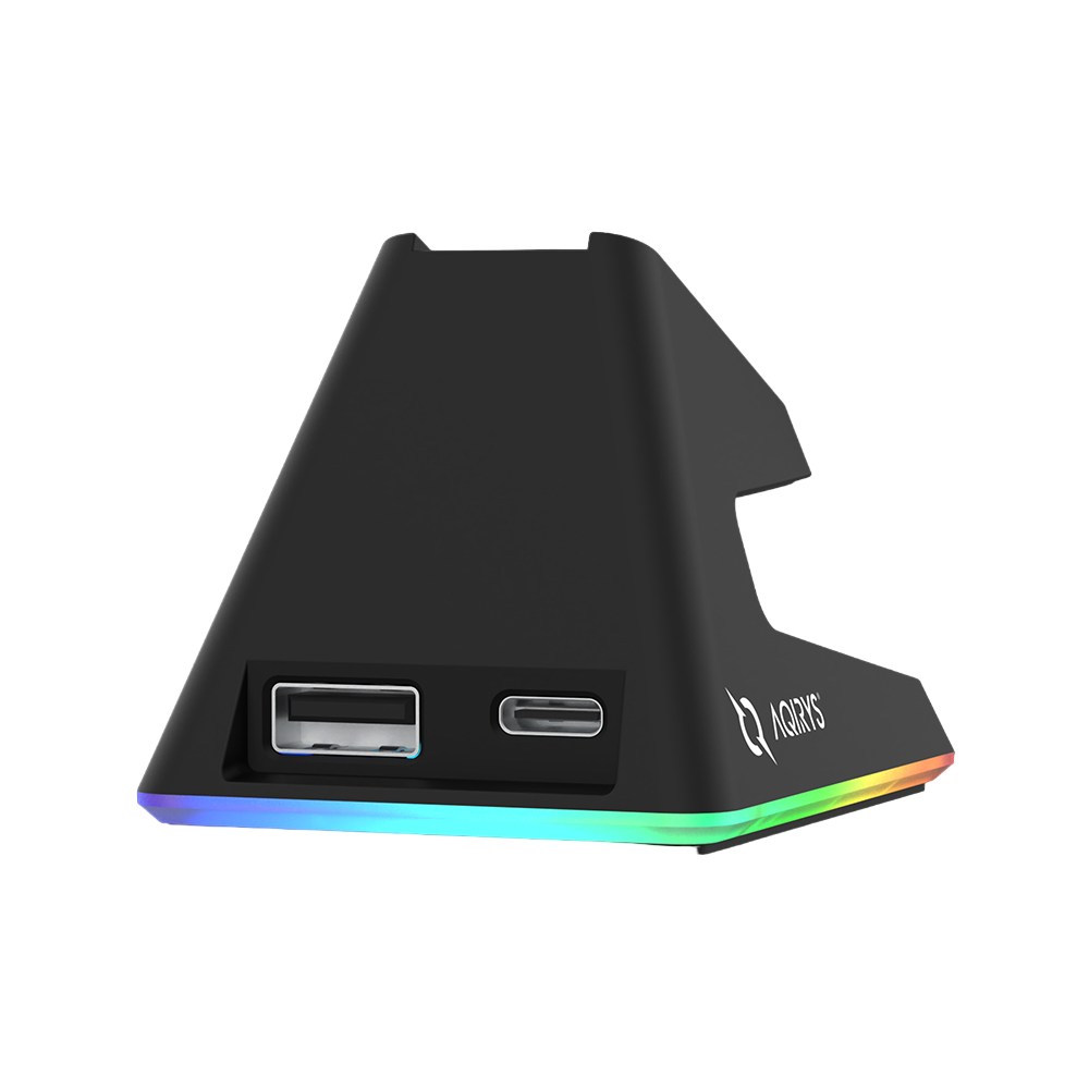 AQIRYS Myszka Dual Mode: Wirelles+Wired ZEPHYR black