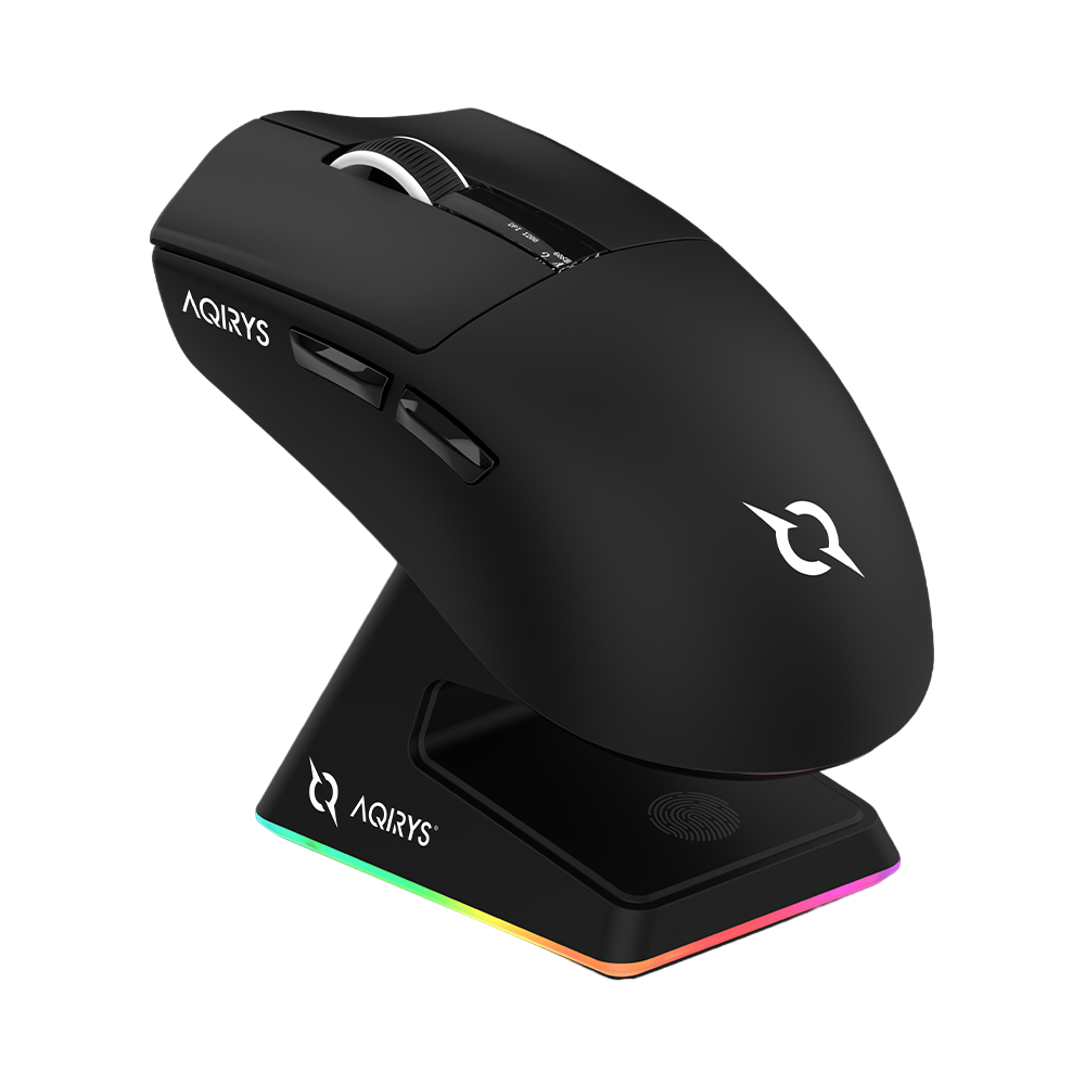 AQIRYS Myszka Dual Mode: Wirelles+Wired ZEPHYR black
