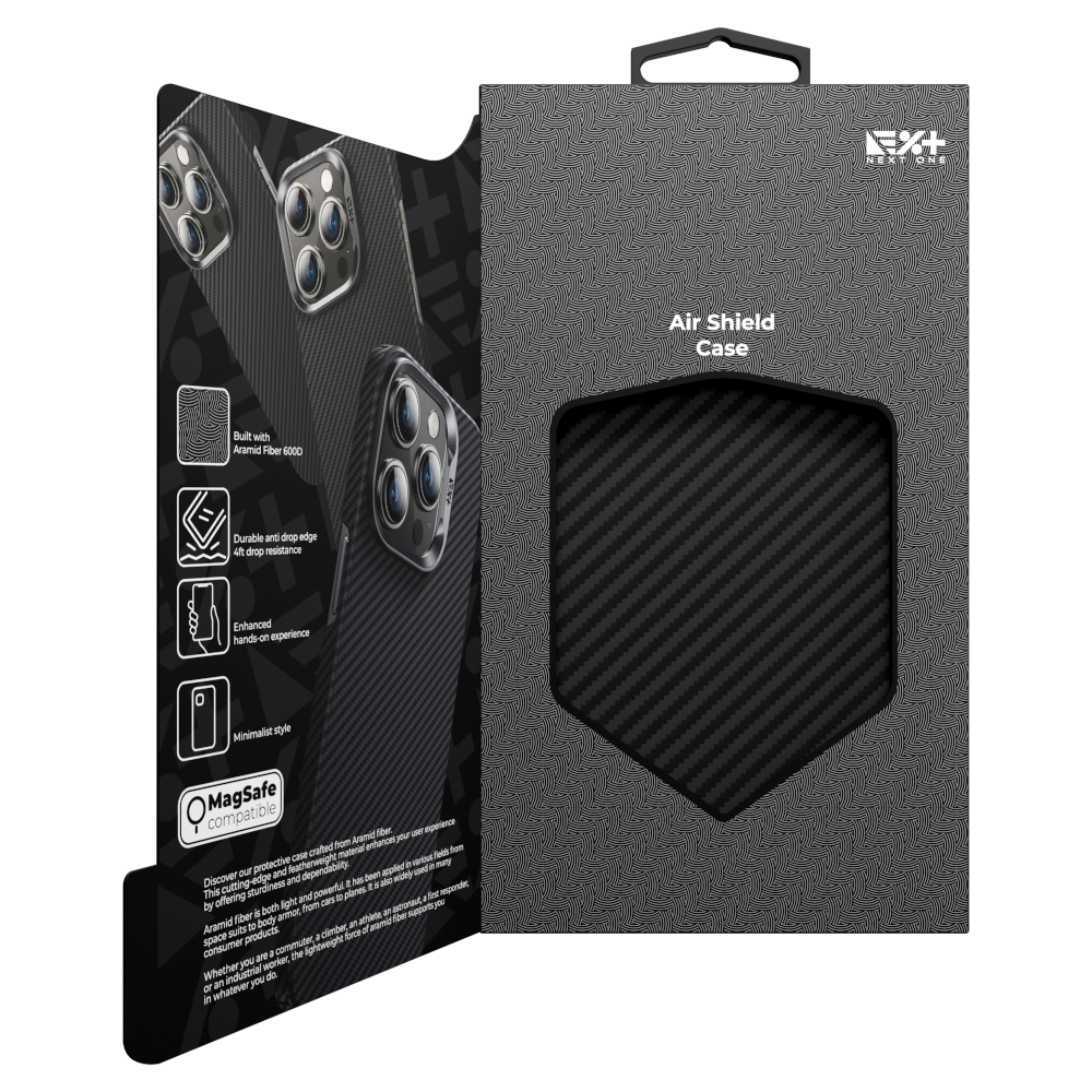 NEXT ONE Etui AirShield MagSafe Carbon iPhone 16 Pro Max