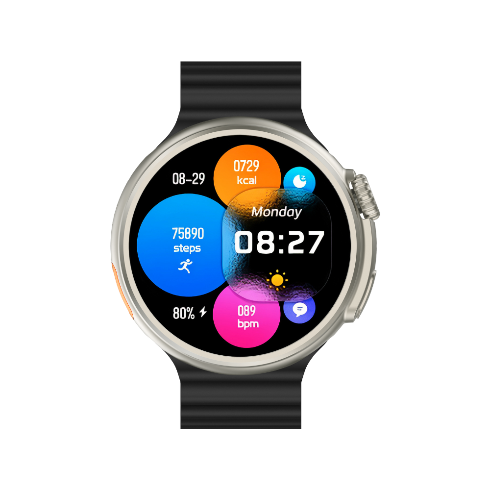 YAXO Smartwatch OXNARD Titanium Black