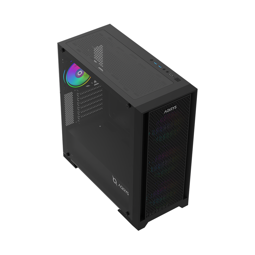 AQIRYS Obudowa do komputera AVIOR black