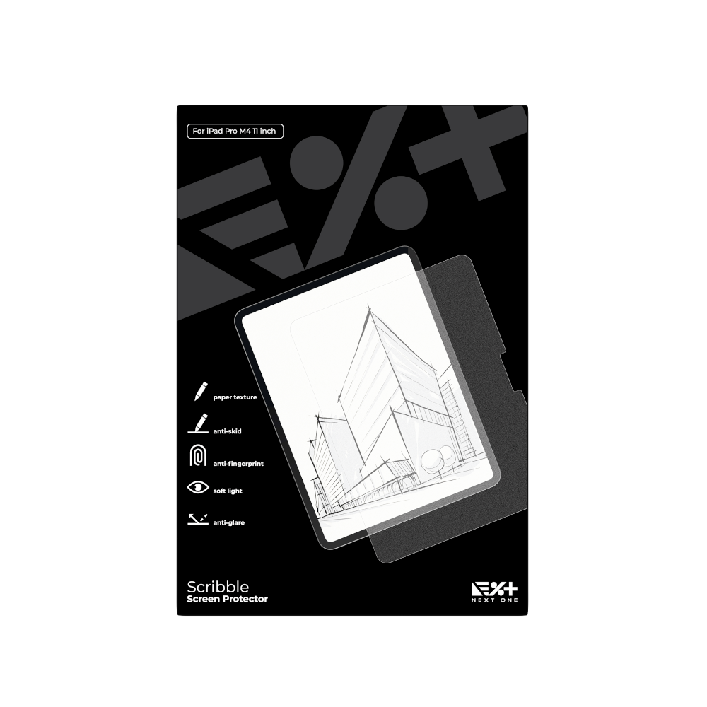 NEXT ONE Ochrona ekranu z teksturą papieru Scribble iPad Pro M4 11"