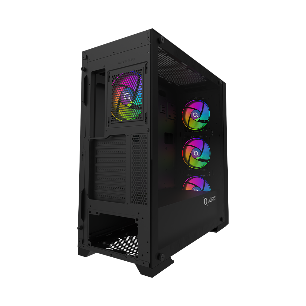 AQIRYS Obudowa do komputera AVIOR black