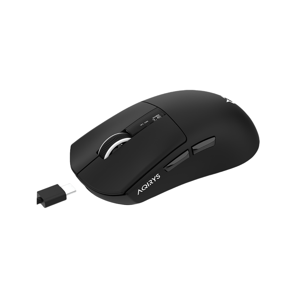 AQIRYS Myszka Dual Mode: Wirelles+Wired ZEPHYR black