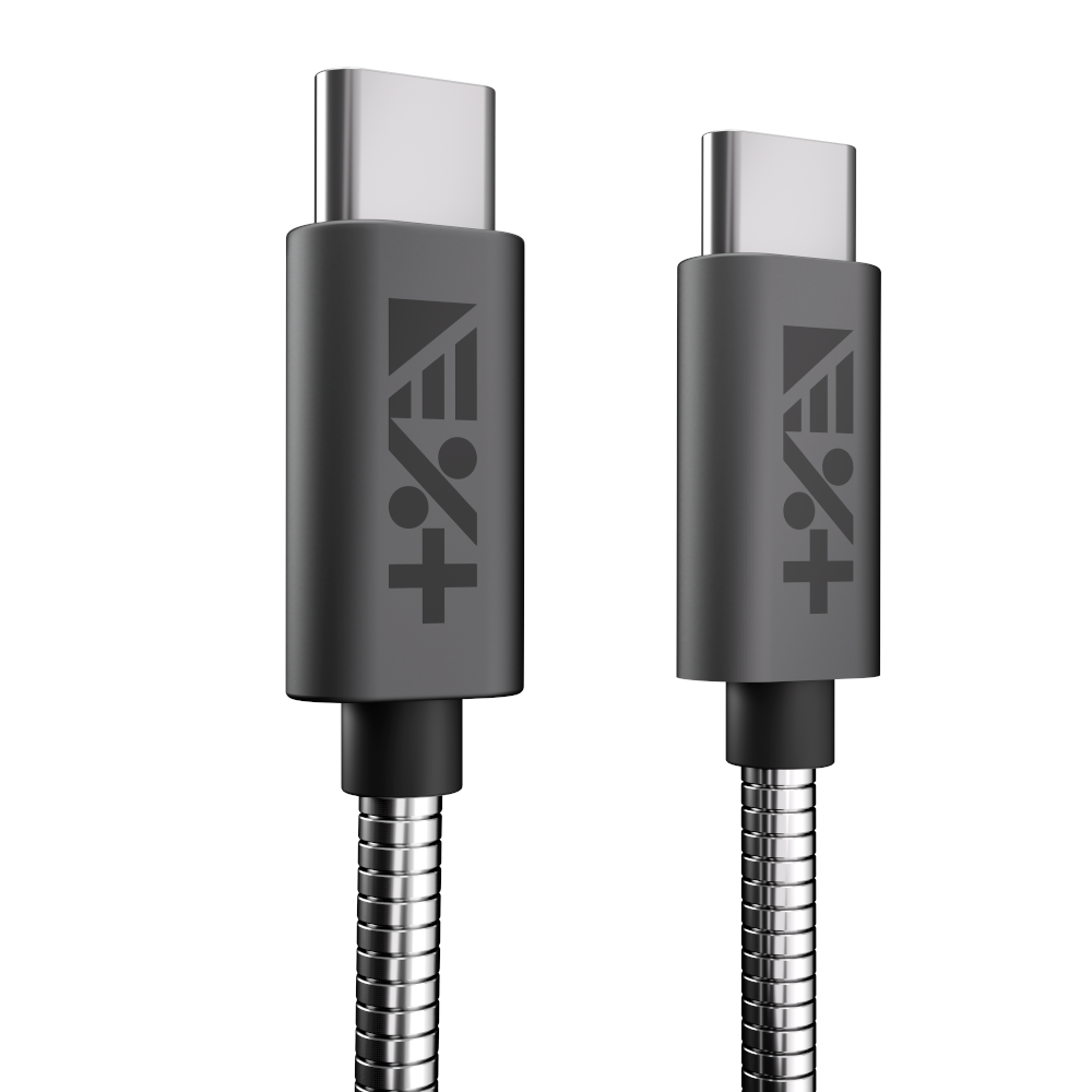 NEXT ONE Kabel Metallic USB-C / USB-C 1,2 m space gray