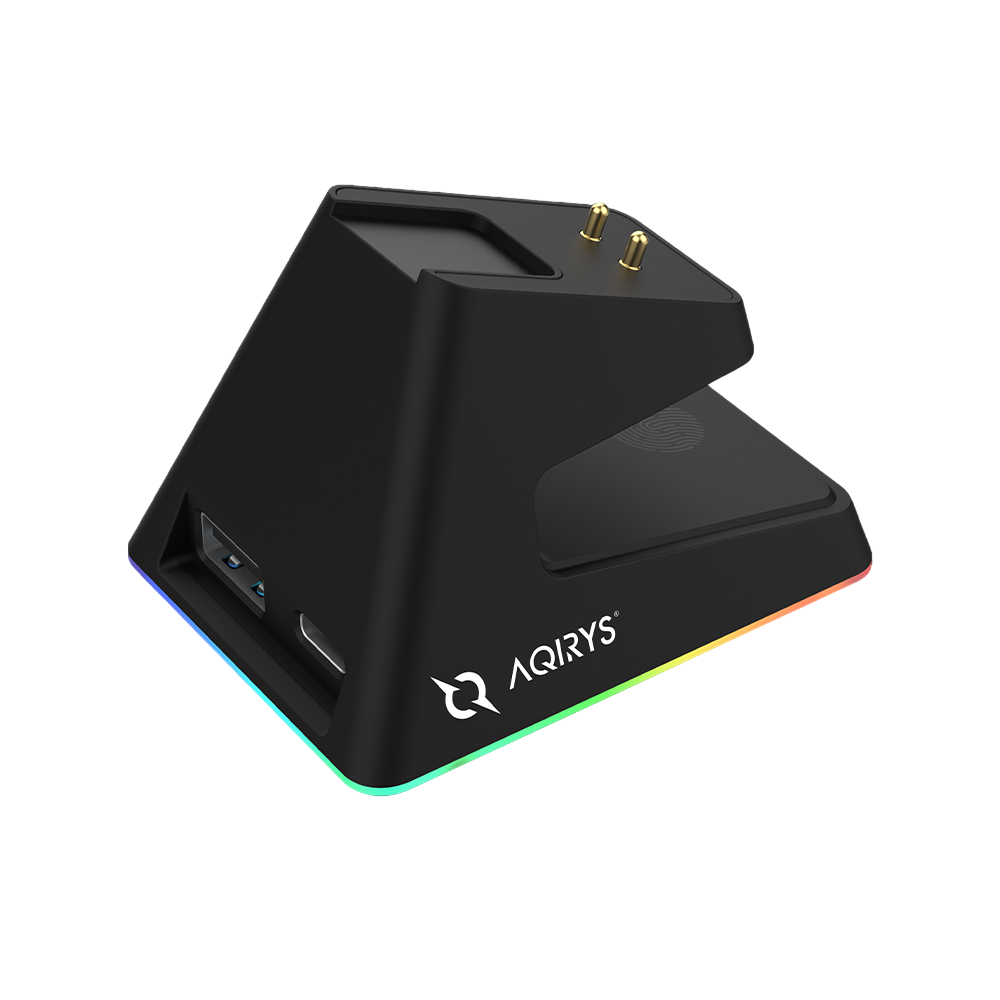 AQIRYS Myszka Dual Mode: Wirelles+Wired ZEPHYR black