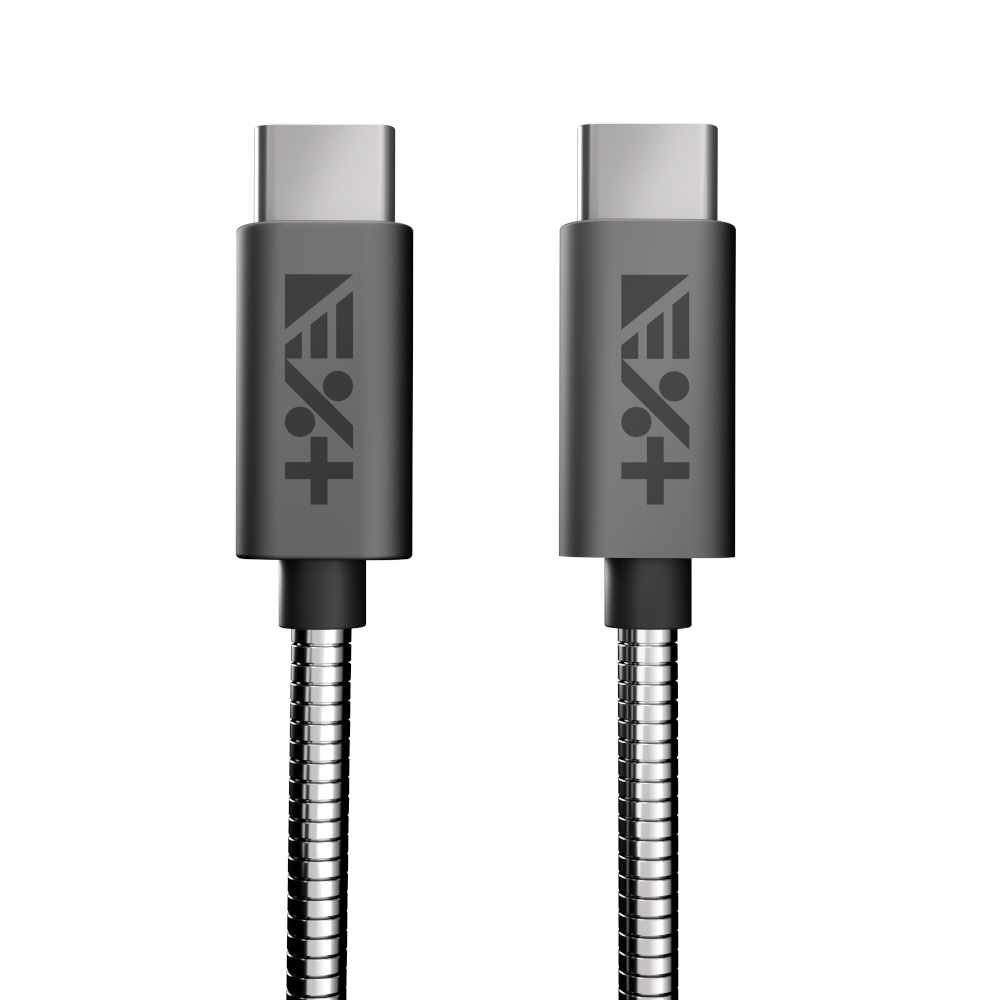 NEXT ONE Kabel Metallic USB-C / USB-C 1,2 m space gray
