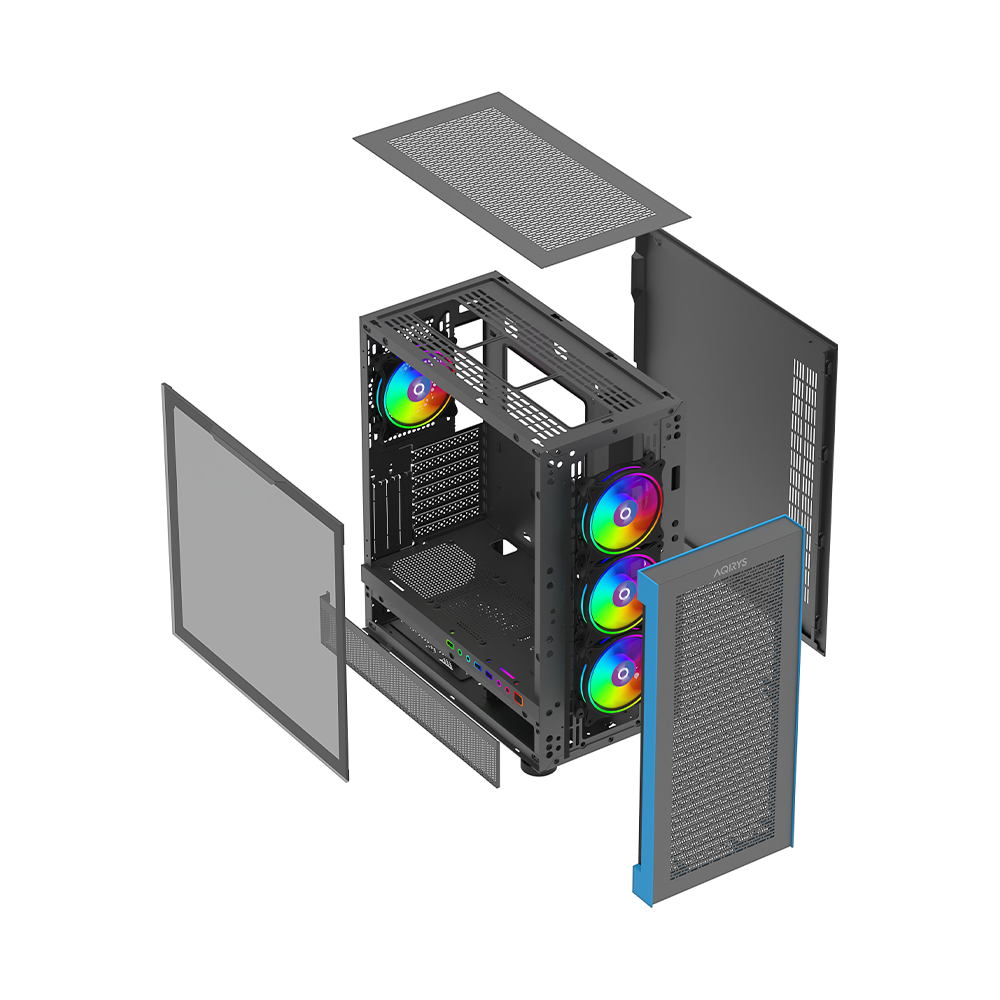 AQIRYS Obudowa do komputera SARGAS black