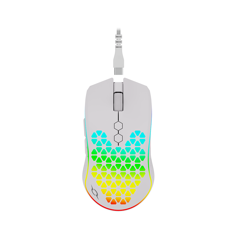 AQIRYS Myszka Dual Mode: Wirelles+Wired POLARIS white