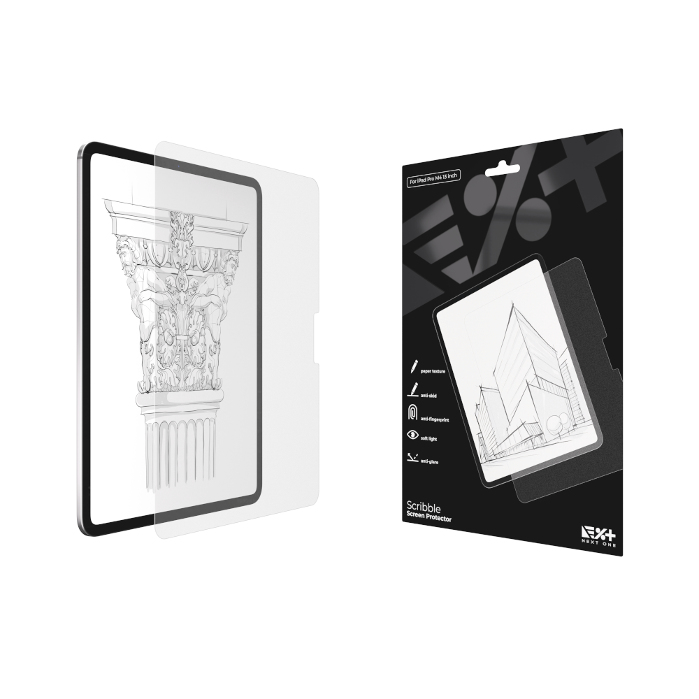 NEXT ONE Ochrona ekranu z teksturą papieru Scribble iPad Pro M4 13"