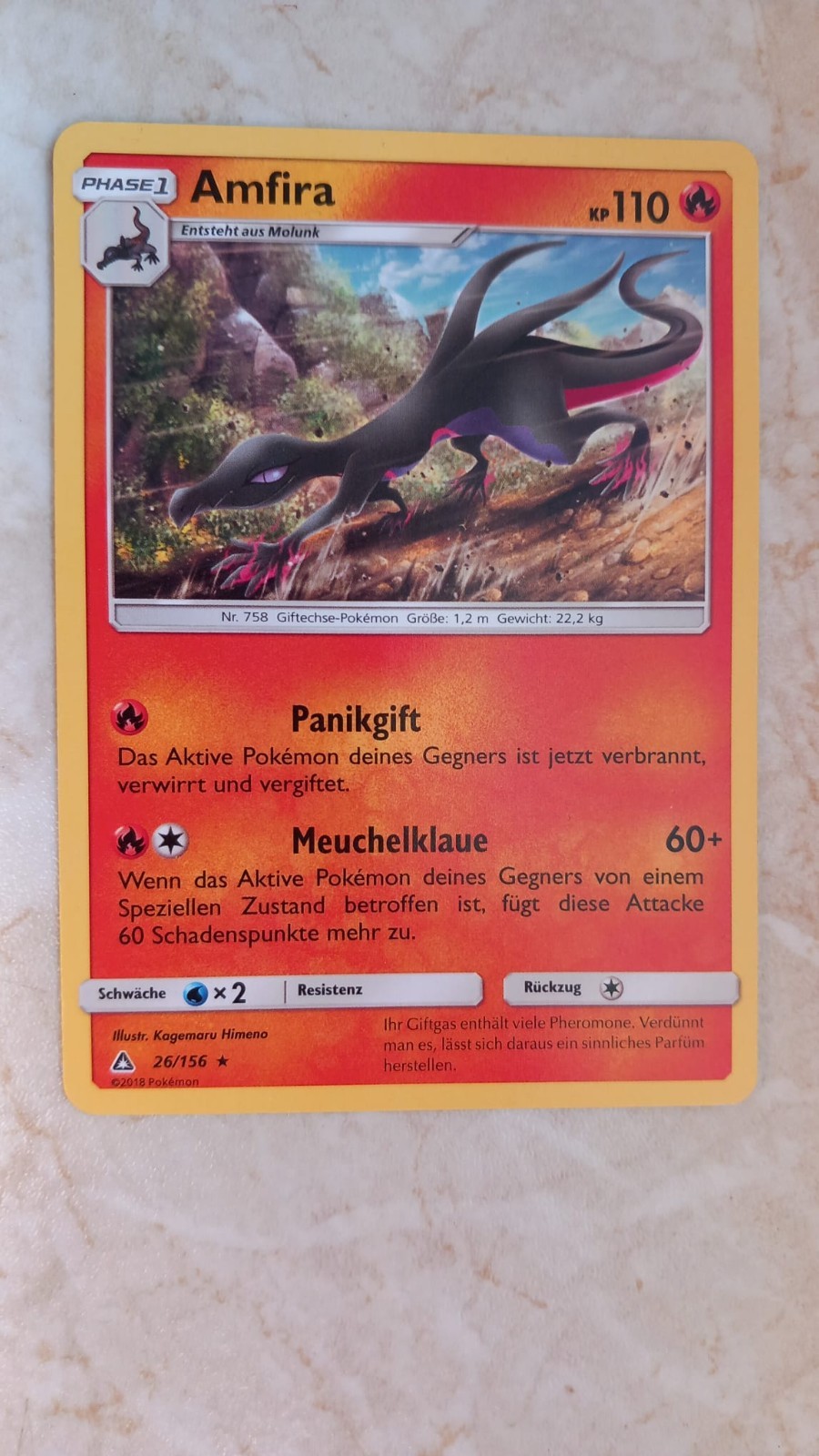 10 Different Pokemon Cards With Amfira 26/156 Star Ultra Prism