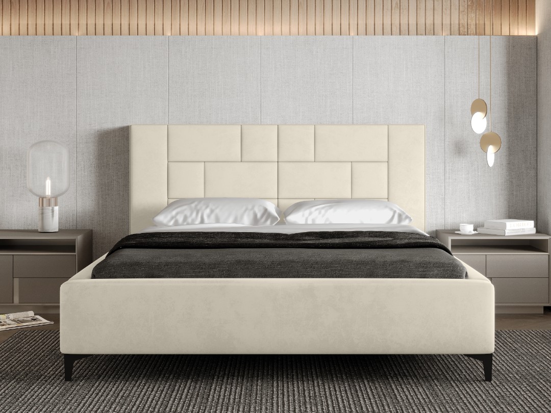 Łóżko tapicerowane z pojemnikiem na pościel PRIMO 180X200 + stelaż