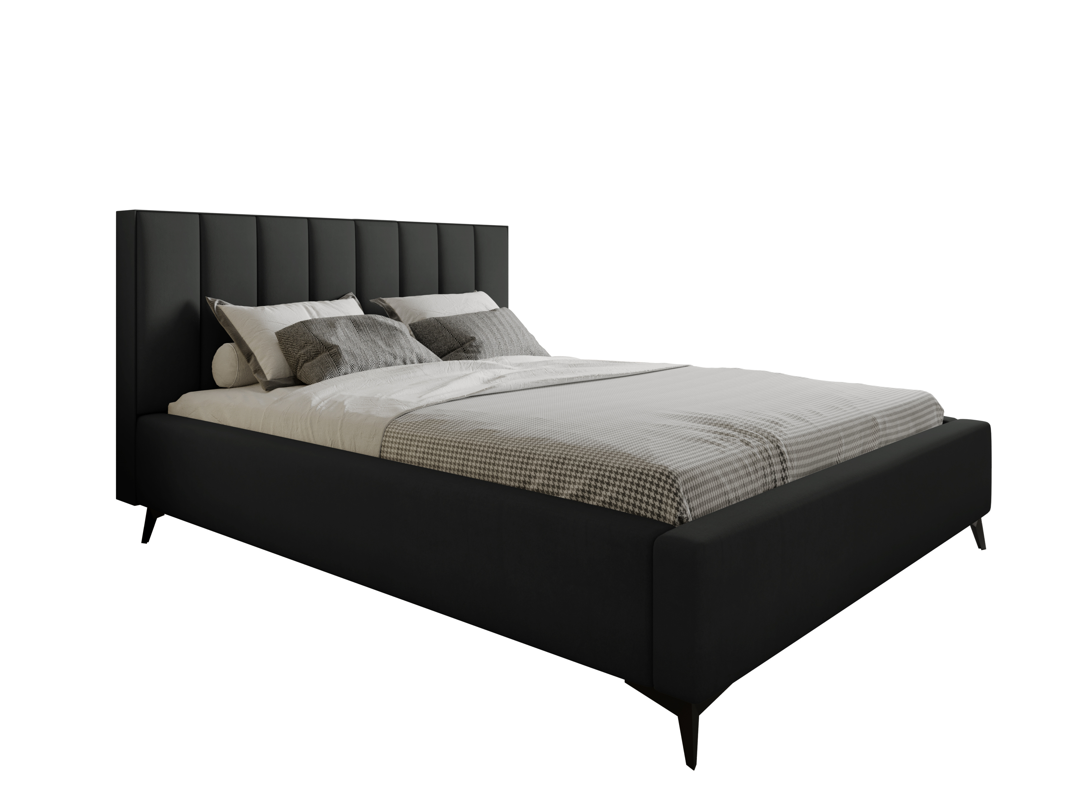 Łóżko tapicerowane z POJEMNIKIEM NA POŚCIEL BLOOM 180X200