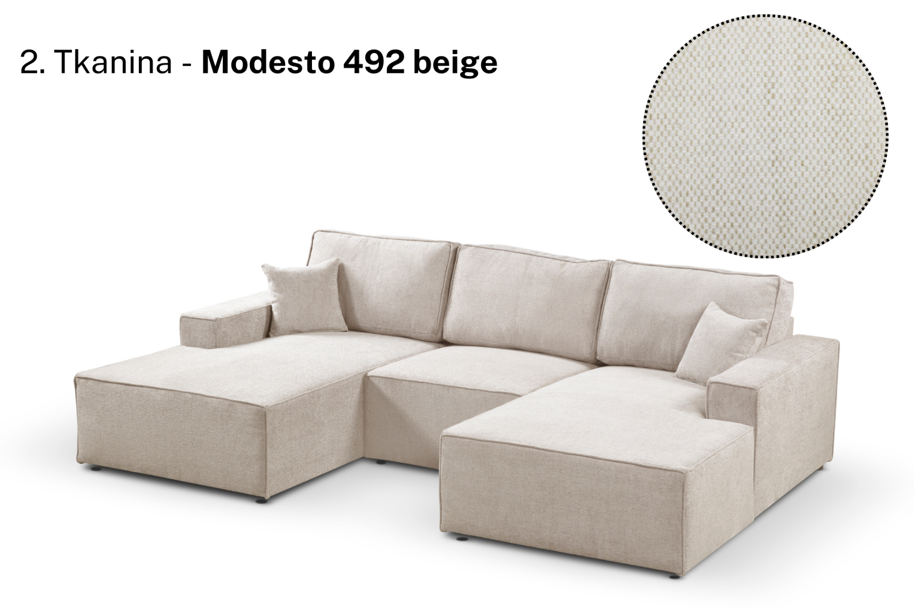 NAROŻNIK sofa kanapa LEO MODUŁOWY wygodny wolnostojący pufa w komplecie