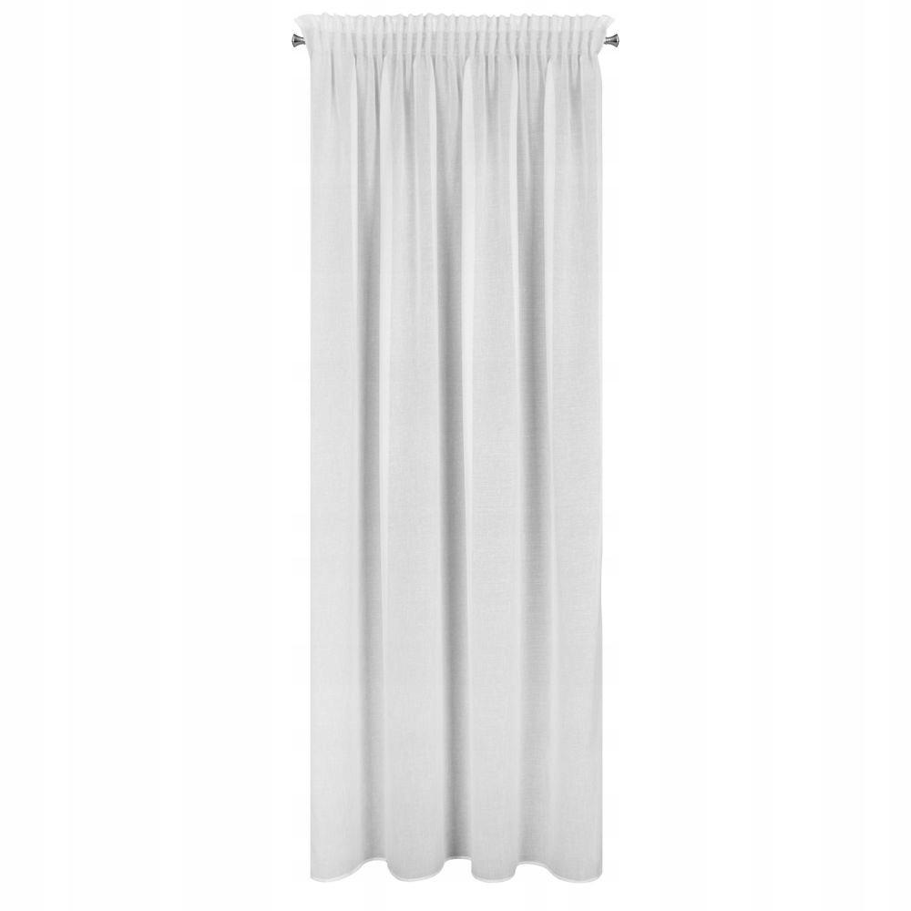 Firana gotowa na taśmie SANDRA 140x270 Eurofirany biała