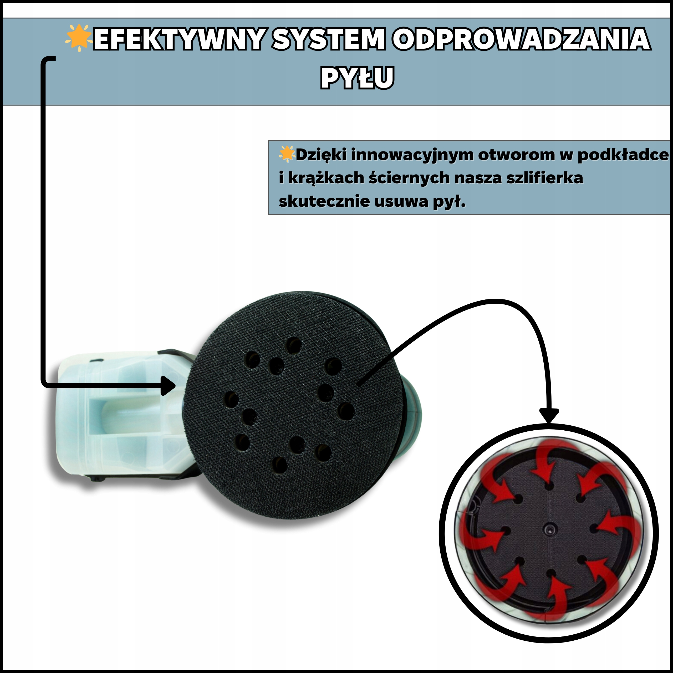 SZLIFIERKA OSCYLACYJNA KRS1300 S1A-KT03-125 — widok 4