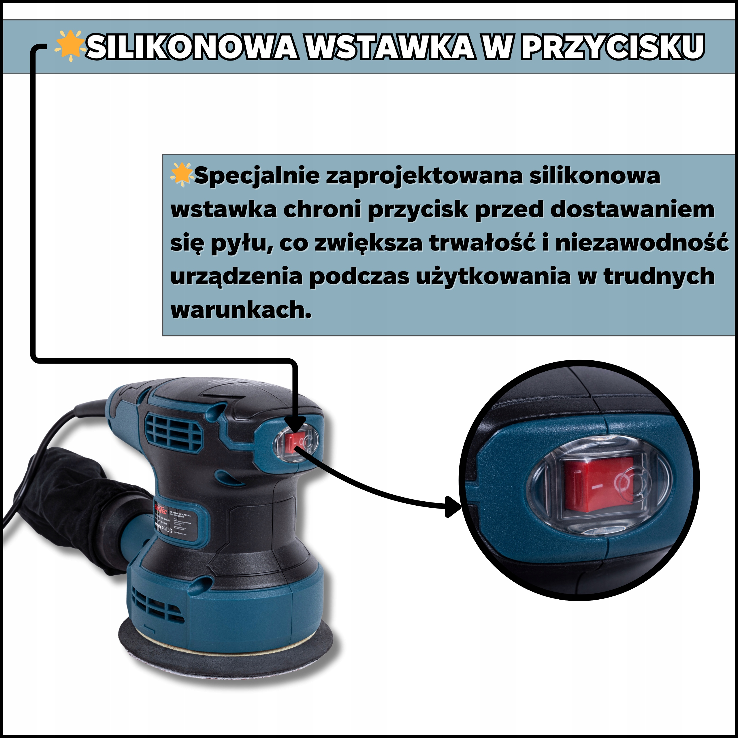 SZLIFIERKA OSCYLACYJNA GOS-1350 — widok 4