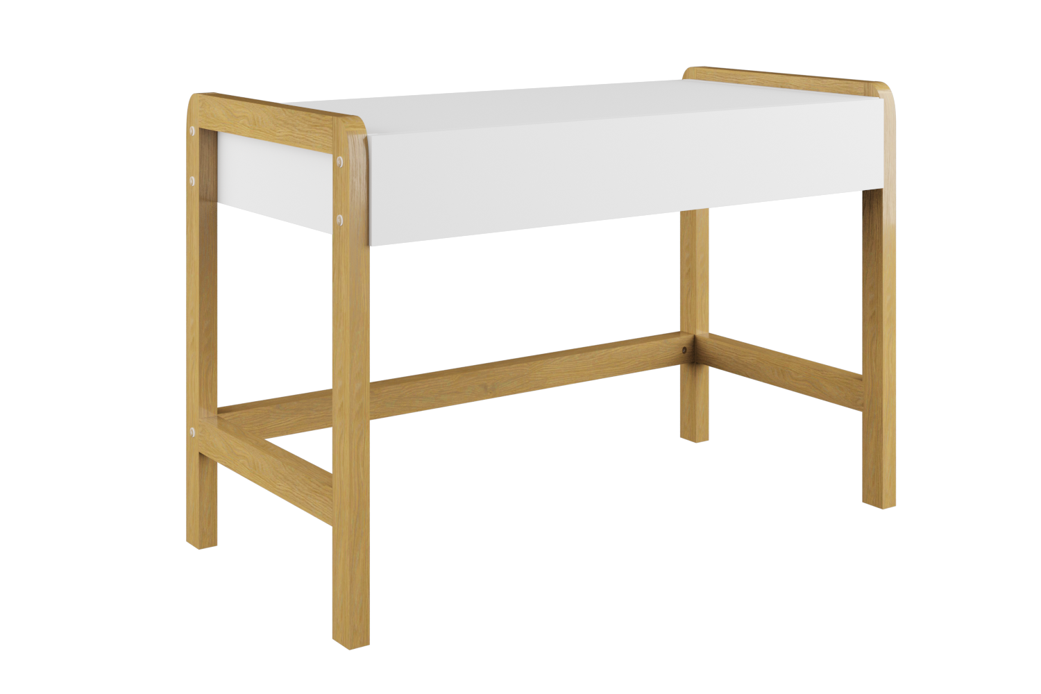 Bureau enfant blanc et chene clair