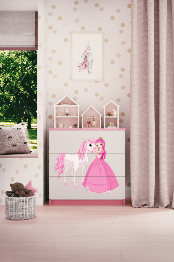 Kinderkommode Rosa