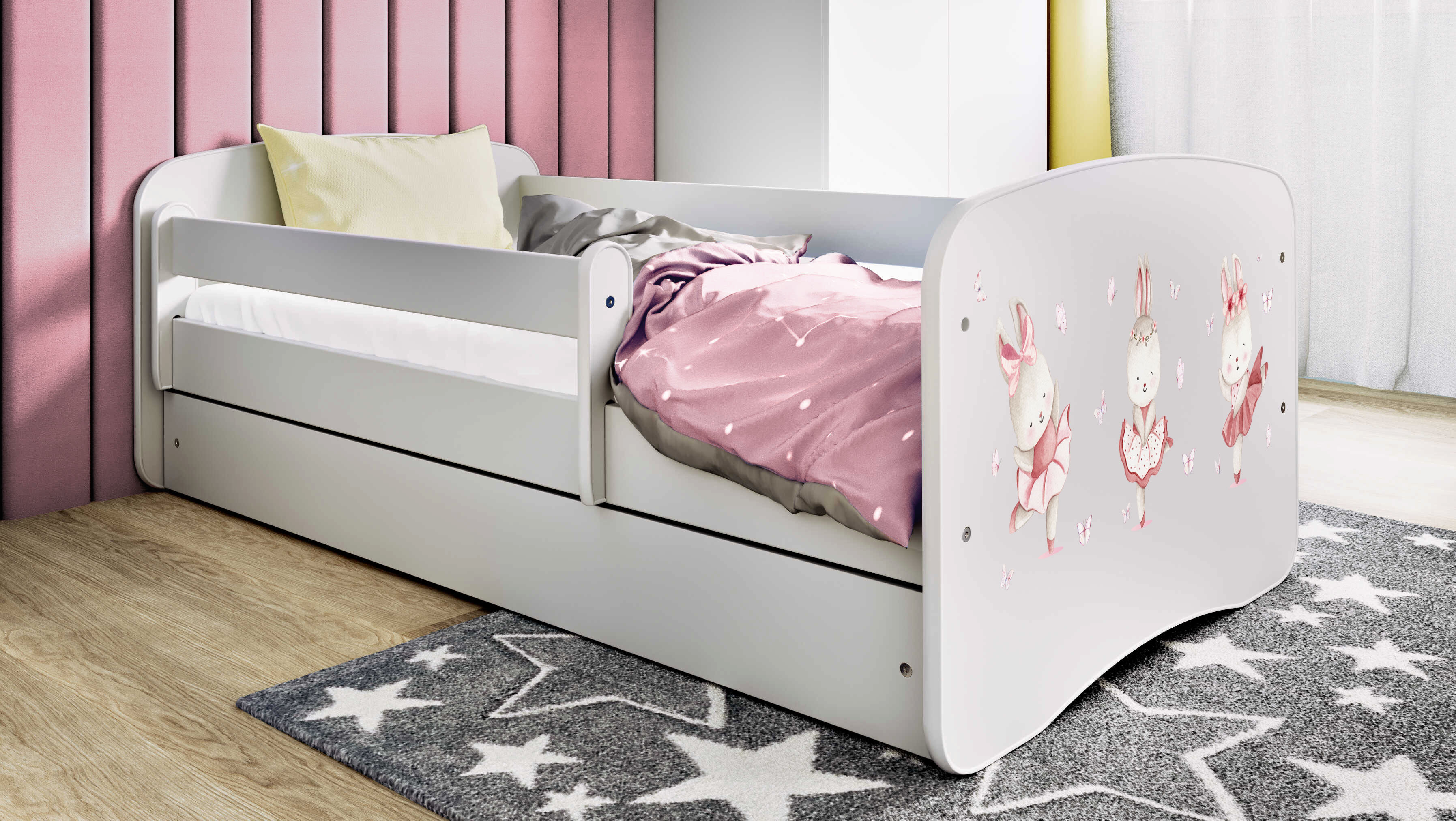 Lit enfant Lapin aux Papillons