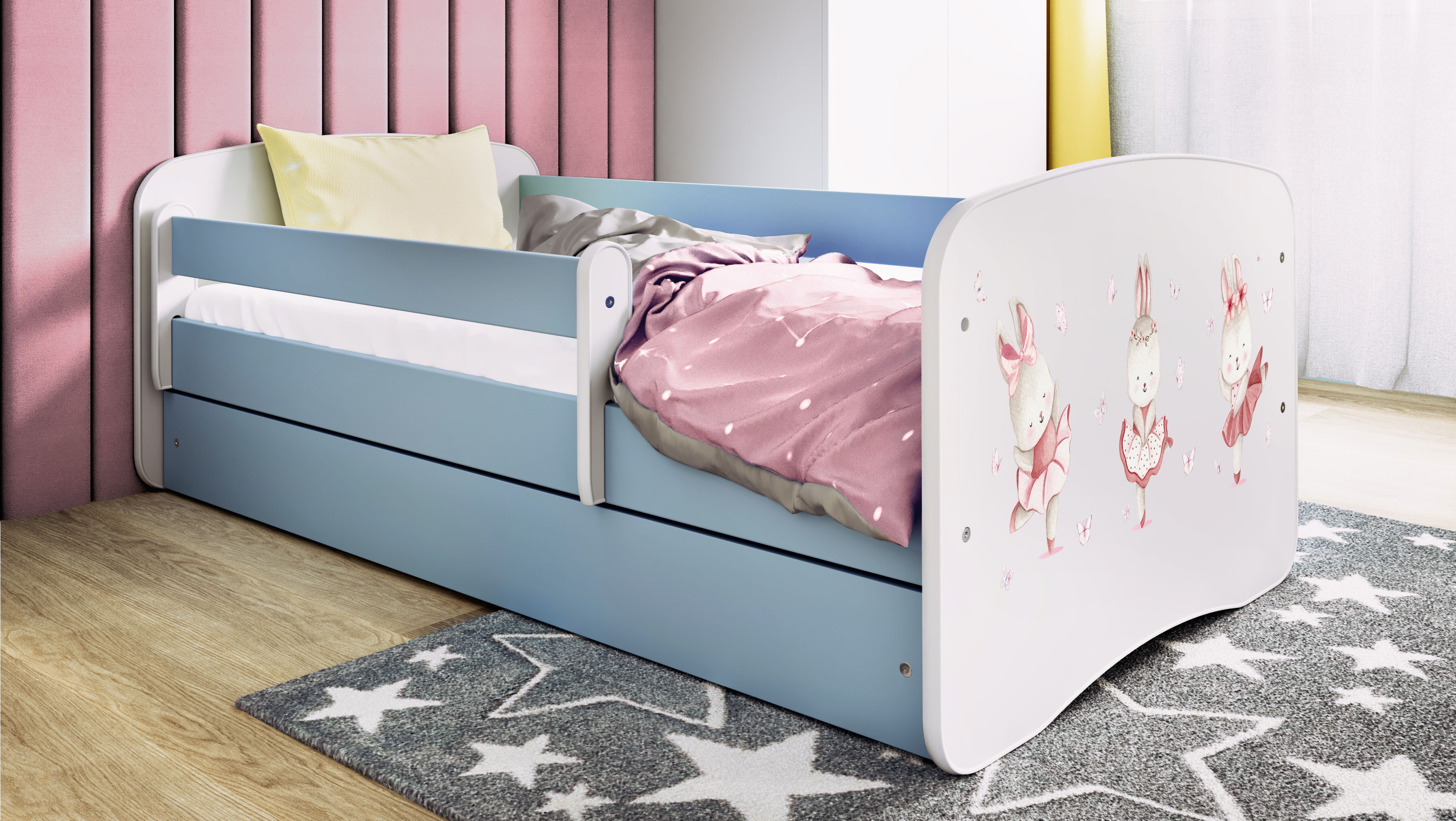Lit enfant Lapin aux Papillons