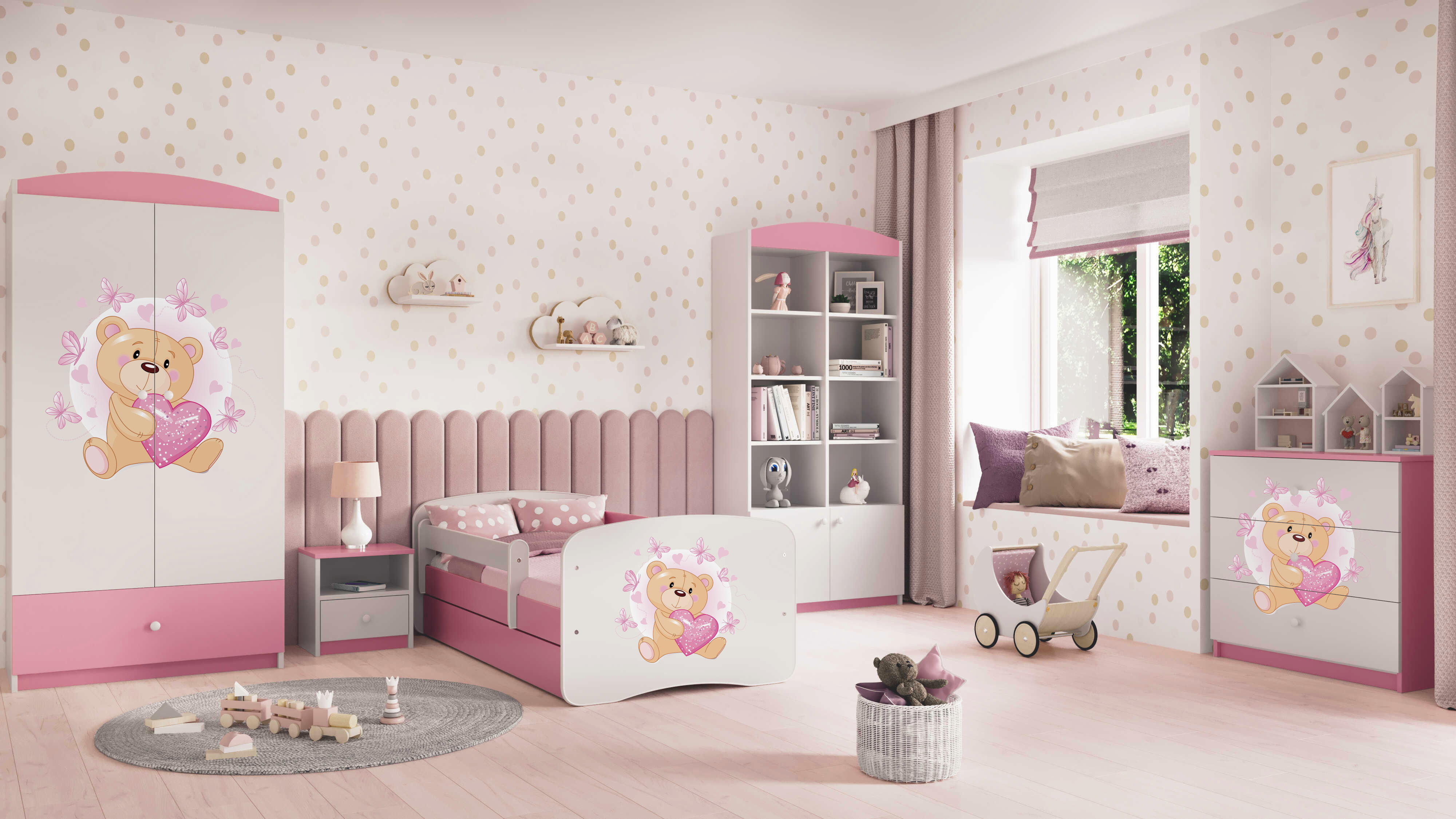 Kinderkommode Rosa